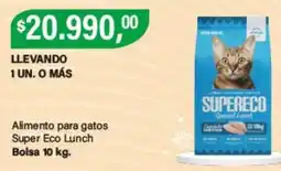 Supermercados Damesco Super eco lunch alimento para gatos oferta