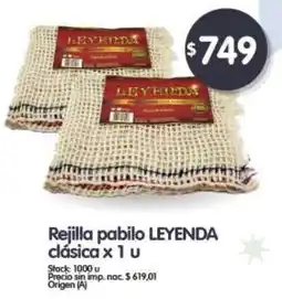 Supermercados Buenos Días Leyenda rejilla pabilo clásica oferta