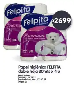 Supermercados Buenos Días Felpita papel higiénico oferta