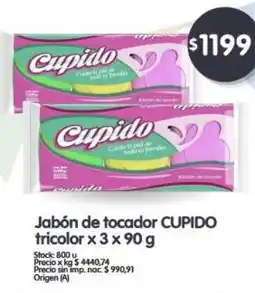Supermercados Buenos Días Cupido jabón de tocadors oferta
