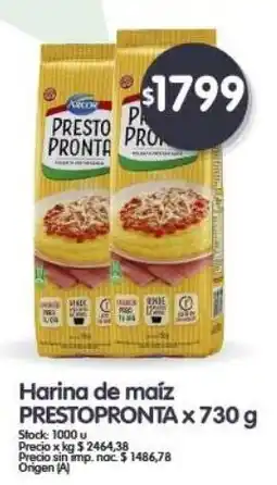 Supermercados Buenos Días Prestopronta harina de maíz oferta