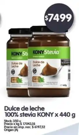 Supermercados Buenos Días Kony stevia dulce de leche oferta