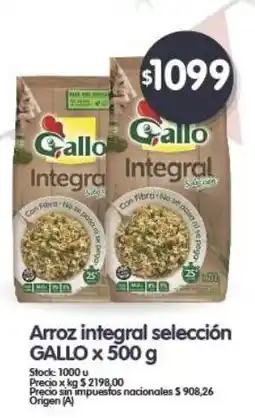 Supermercados Buenos Días Gallo arroz integral selección oferta