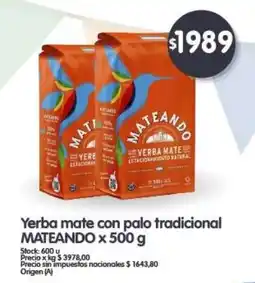 Supermercados Buenos Días Mateando yerba mate con palo tradicional oferta