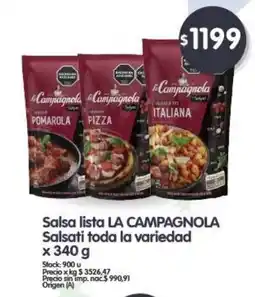 Supermercados Buenos Días La campagnola salsa lista toda la variedad oferta