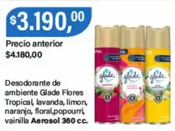 Supermercados Damesco Glade desodorante de ambiente Flores Tropical oferta