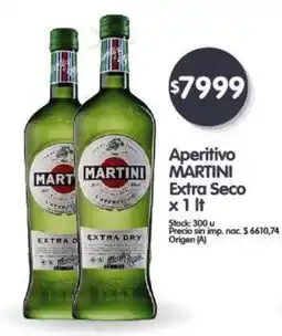 Supermercados Buenos Días Martini aperitivo extra seco oferta