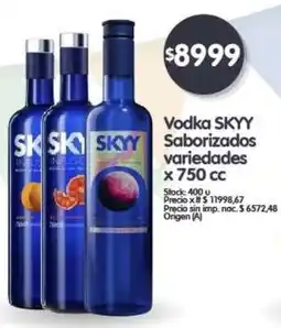 Supermercados Buenos Días Skyy vodka saborizados variedades oferta
