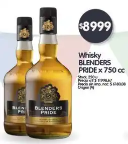 Supermercados Buenos Días Blenders pride whisky oferta