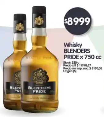 Supermercados Buenos Días Blenders pride whisky oferta