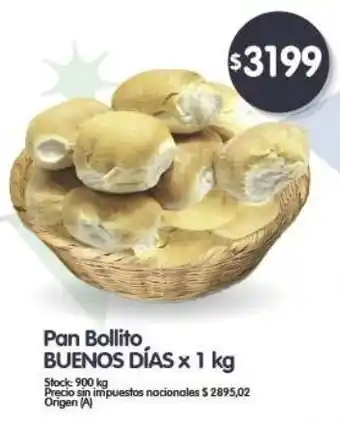 Supermercados Buenos Días Buenos días pan bollito oferta