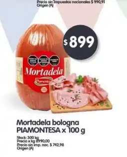 Supermercados Buenos Días Piamontesa mortadela bologna oferta