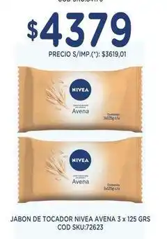 Supermercados Yaguar Nivea - jabon de tocador 3 x 125 grs cod sku:72623 oferta