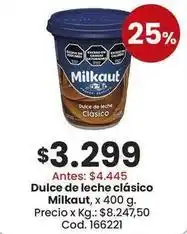 Coto Milkaut - dulce de leche clásico oferta