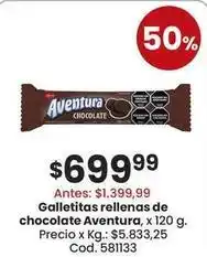 Coto Galletitas rellenas de chocolate oferta