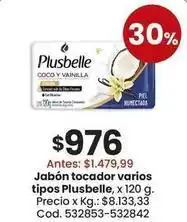 Coto Plusbelle - jabón tocador varios tipos oferta