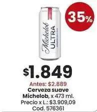 Coto Michelob - cerveza suave oferta