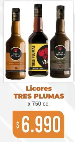 Beltrán Supermercados Licores tres plumas oferta