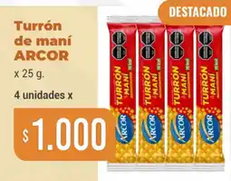 Beltrán Supermercados Arcor turron de mani oferta