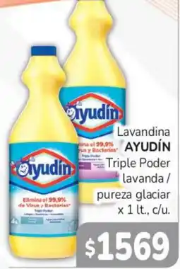 Beltrán Supermercados Ayudín lavandina triple poder lavanda / pureza glacial oferta