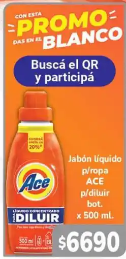 Beltrán Supermercados Ace jabón líquido p/ropa p/diluir oferta