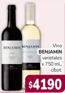 Beltrán Supermercados Benjamin vino varietales oferta