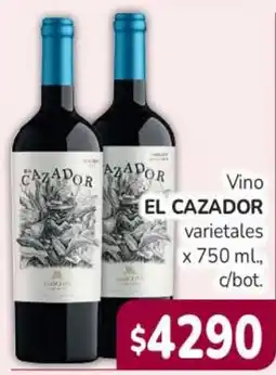 Beltrán Supermercados El cazador vino varietales oferta