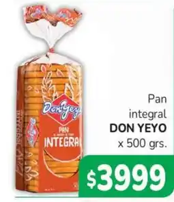 Beltrán Supermercados Don yeyo pan integral oferta