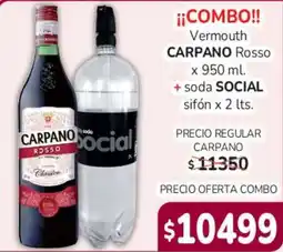 Beltrán Supermercados Carpano vermouth rosso oferta