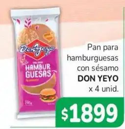 Beltrán Supermercados Don yeo pan para hamburguesas con sésamo oferta