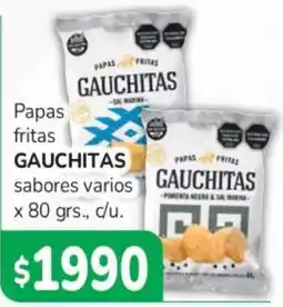 Beltrán Supermercados Gauchitas papas fritas sabores varios oferta