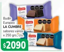 Beltrán Supermercados La cumbre budín europeo sabores varios oferta