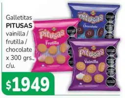 Beltrán Supermercados Pitusas galletitas vainilla frutilla chocolate oferta