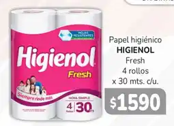 Beltrán Supermercados Higienol papel higiénico fresh oferta