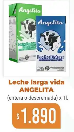Beltrán Supermercados Angelita leche larga vida entera o descremada oferta