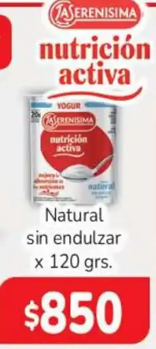 Beltrán Supermercados La serenisima yogur nutricion activa natural oferta