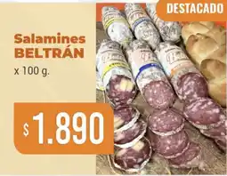 Beltrán Supermercados Beltrán salamines oferta