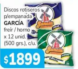 Beltrán Supermercados García discos rotiseros p/empañada freír / horno oferta