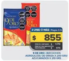 Carrefour Maxi 9 de oro - bizcochos agridulces oferta