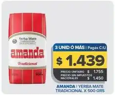 Carrefour Maxi Amanda - yerba mate tradicional oferta