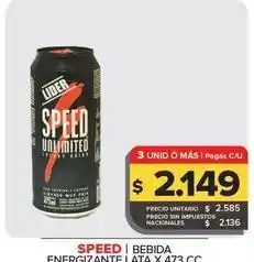 Carrefour Maxi Speed - bebida energizante lata oferta