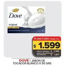 Carrefour Maxi Dove - jabon de tocador blanco oferta
