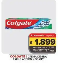 Carrefour Maxi Colgate - crema dental triple accion oferta