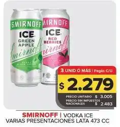 Carrefour Maxi Smirnoff - vodka ice oferta