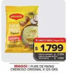 Carrefour Maxi Maggi - pure de papas cremoso original oferta