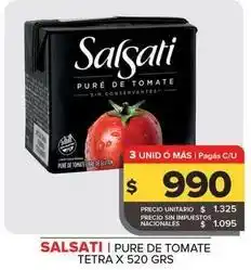 Carrefour Maxi Salsati - pure de tomate tetra oferta