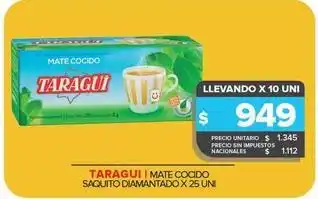Carrefour Maxi Taraguí - mate cocido saquito diamantado oferta