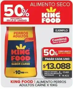 Carrefour Maxi King food - alimento perros adultos carne oferta