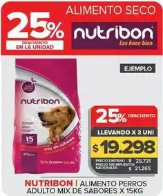 Carrefour Maxi Nutribon - alimento perros adulto mix de sabores oferta