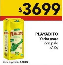 Nini Mayorista Playadito yerba mate con palo oferta